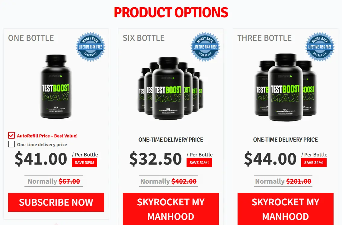 test boost max price